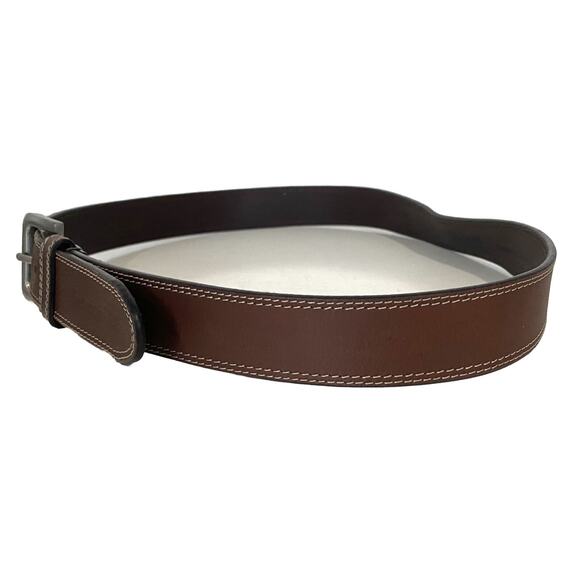 Timberland PRO Men’s Brown Belt Size 40 Genuine Full Grain Leather Distressed - Picture 6 of 16